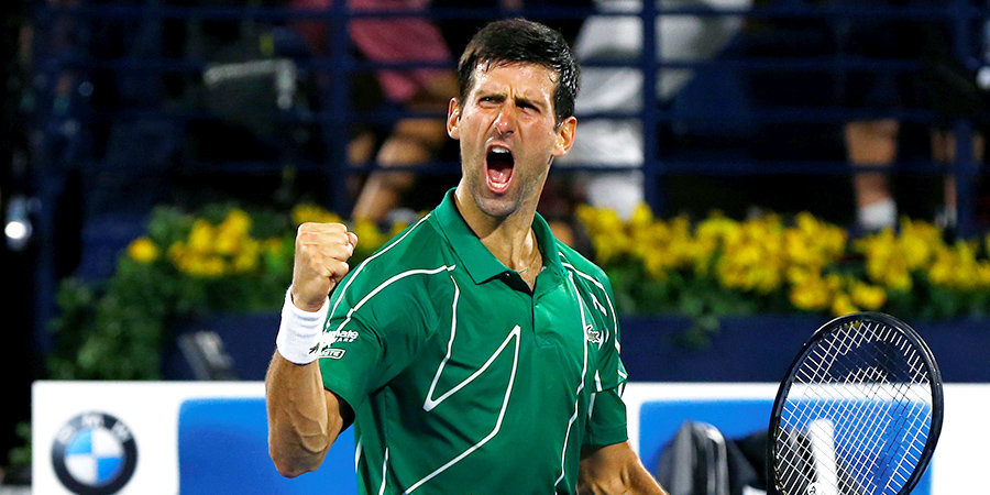 Джокович завоевал 79-й титул ATP в карьере, победив Циципаса в финале турнира в Дубае