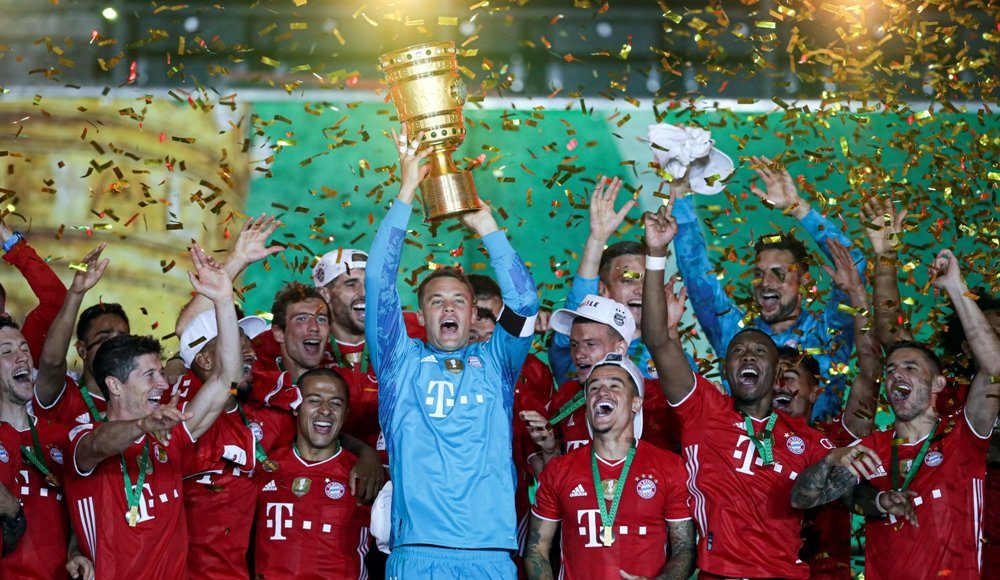 "Бавария" победила "Байер" и в 20-й раз выиграла Кубок Германии по футболу