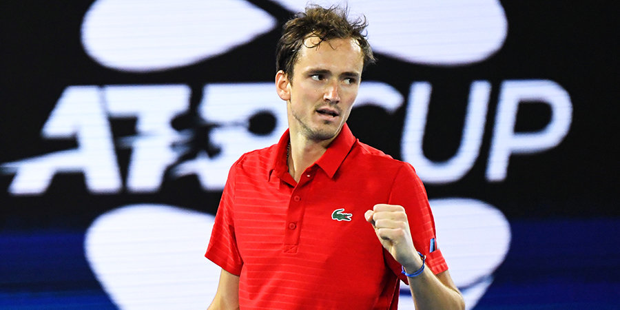 Медведев повторил празднование любимого футболиста после победы на ATP Cup (видео)