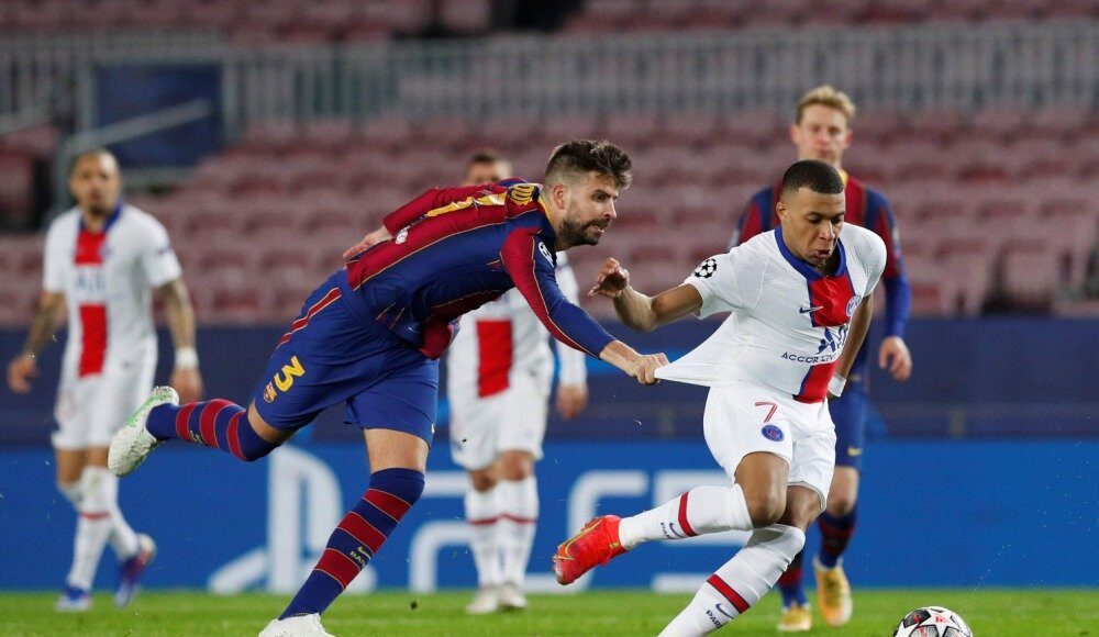 "ПСЖ" и "Барселона" сыграют в ответном матче 1/8 финала Лиги чемпионов