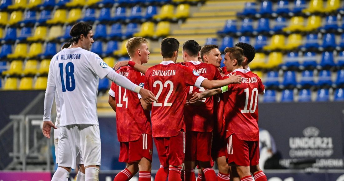 Молодежная сборная РФ разгромила Исландию в матче группового раунда ЧЕ