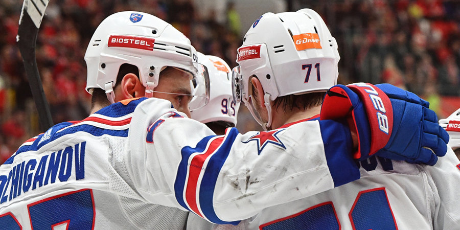 Гол Бурдасова коньком помог СКА выйти вперед в серии плей-офф КХЛ со «Спартаком»