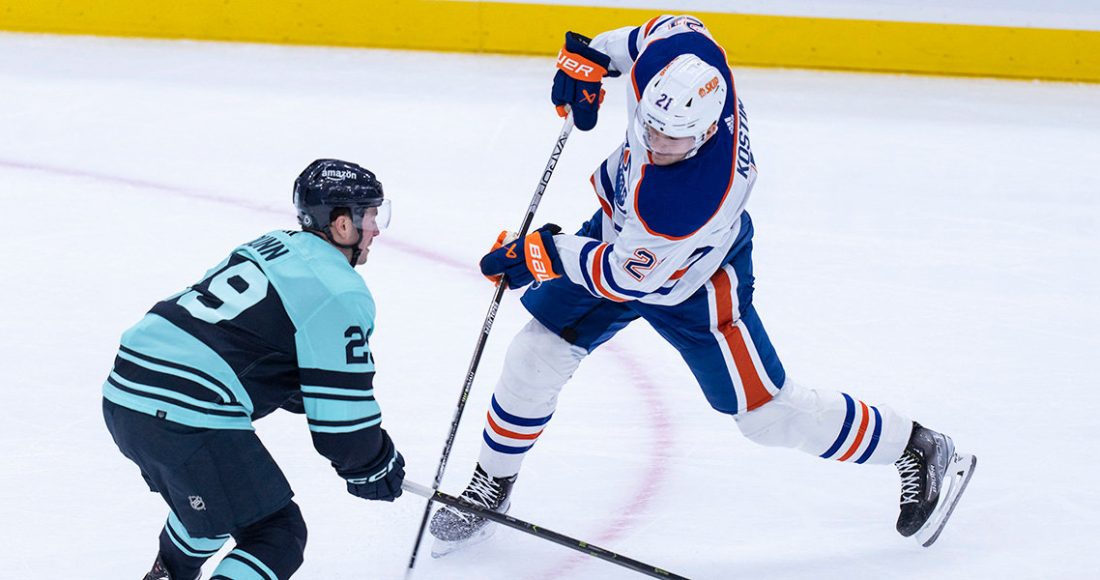 Две шайбы россиянина Костина помогли «Эдмонтону» обыграть «Сиэтл» в НХЛ