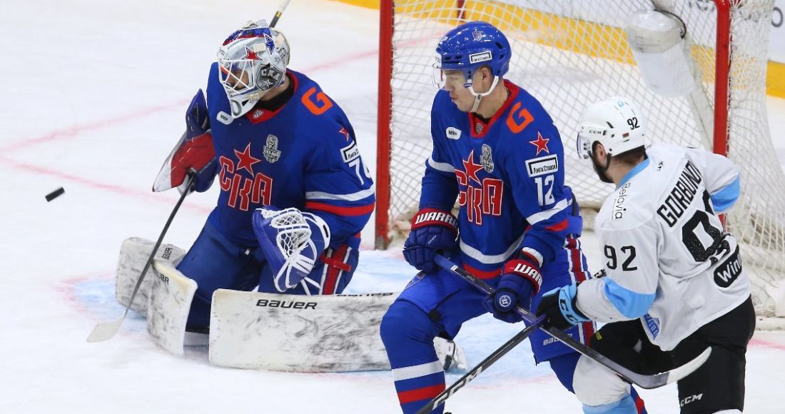 Минское «Динамо» выиграло первый матч серии против СКА в плей-офф КХЛ