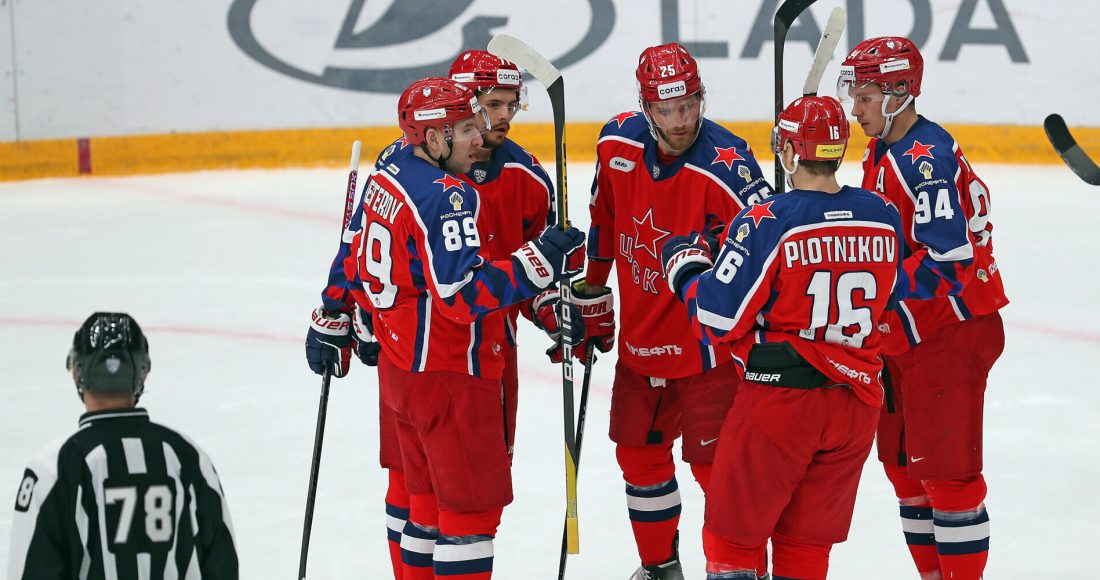 ЦСКА обыграл «Сибирь» в матче КХЛ с девятью заброшенными шайбами