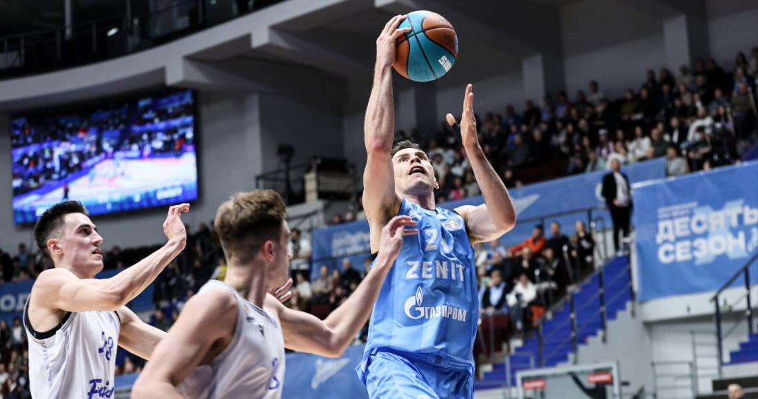 Баскетболисты «Зенита» в овертайме обыграли «Енисей» в матче Единой лиги ВТБ
